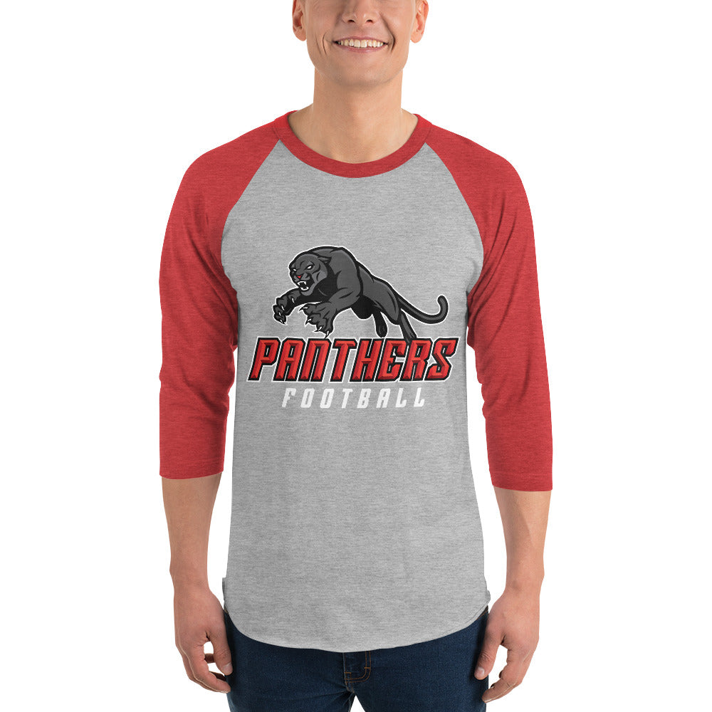 Panthers Football 3/4 Sleeve Tee