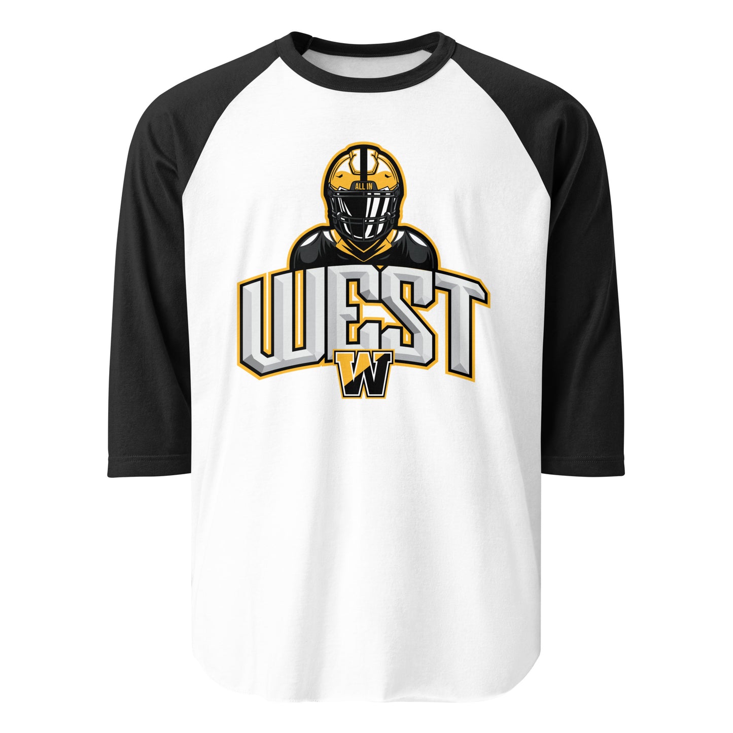 CB West Football 3/4 Tee