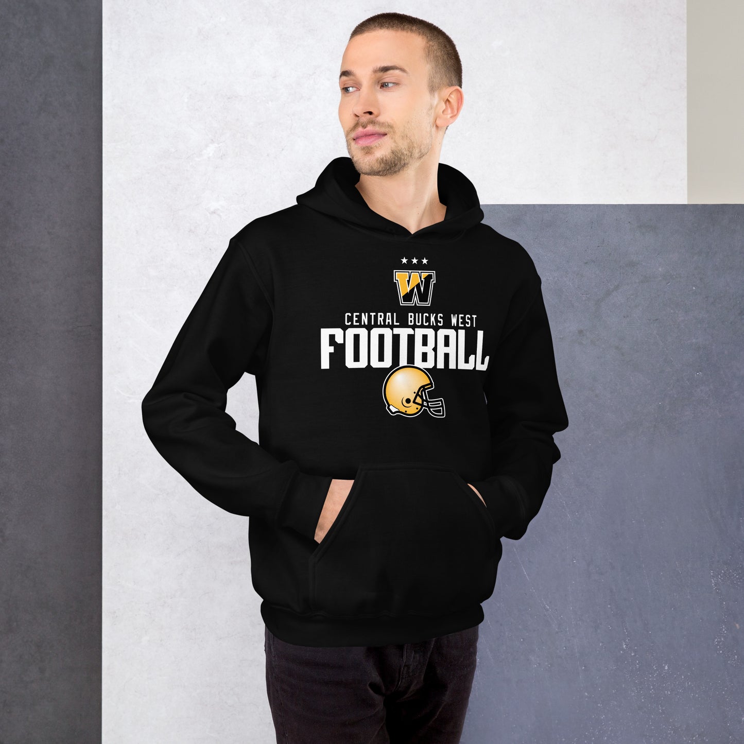 CB West Football Vintage Hoodie