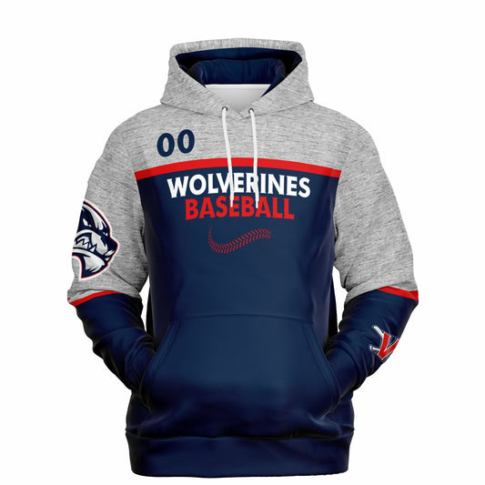 Wolverines Stripe Adult Hoodie