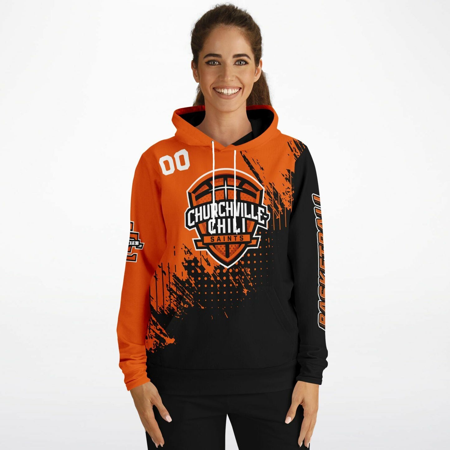 Churchville-Chili Basketball Game-Time Hoodie