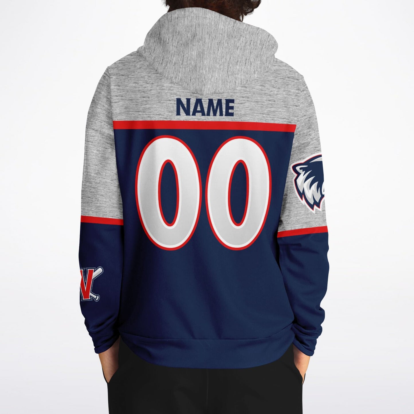 Wolverines Stripe Adult Hoodie