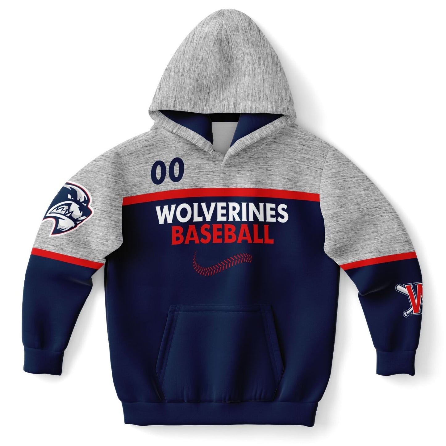 Wolverines Stripe Youth Hoodie