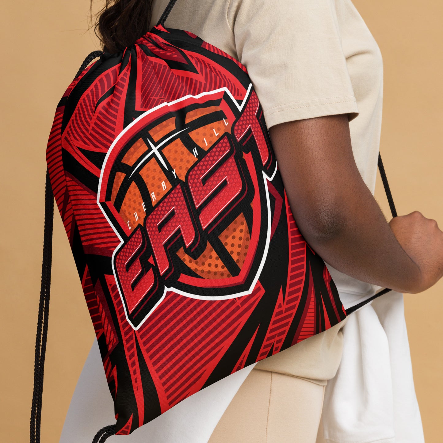 Cherry Hill East Basketball Drawstring Bag