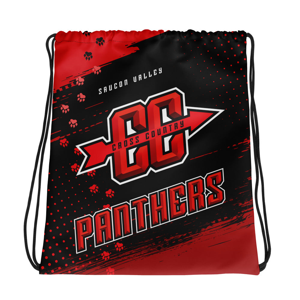 Panthers Cross Country Drawstring Bag