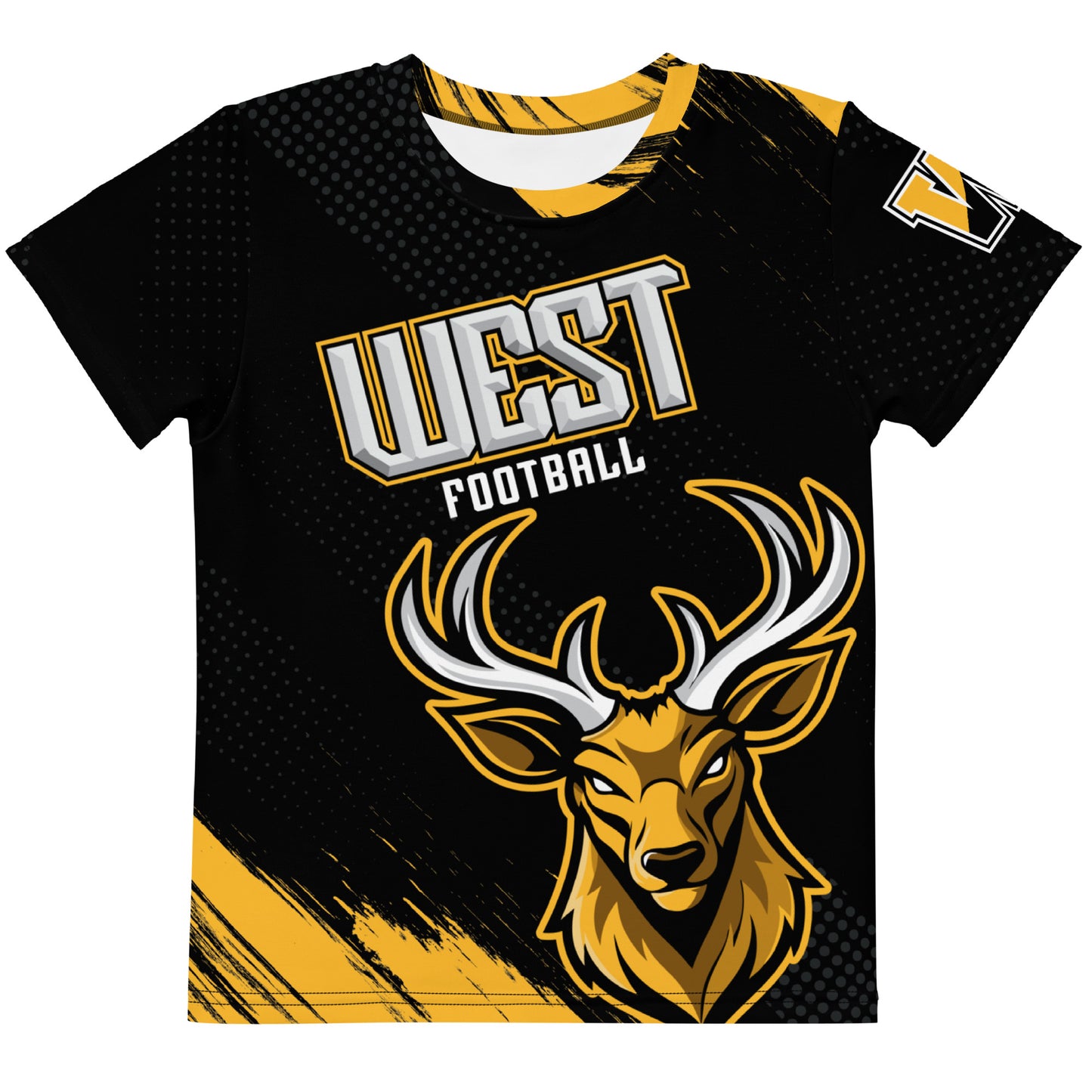 CB West Football Kids Crew Neck Tee