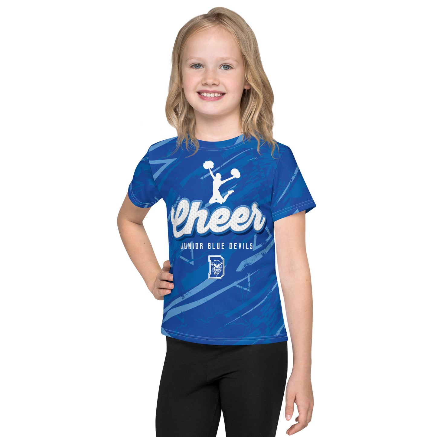 Jr. Blue Devils Kids Cheer-Time Tee
