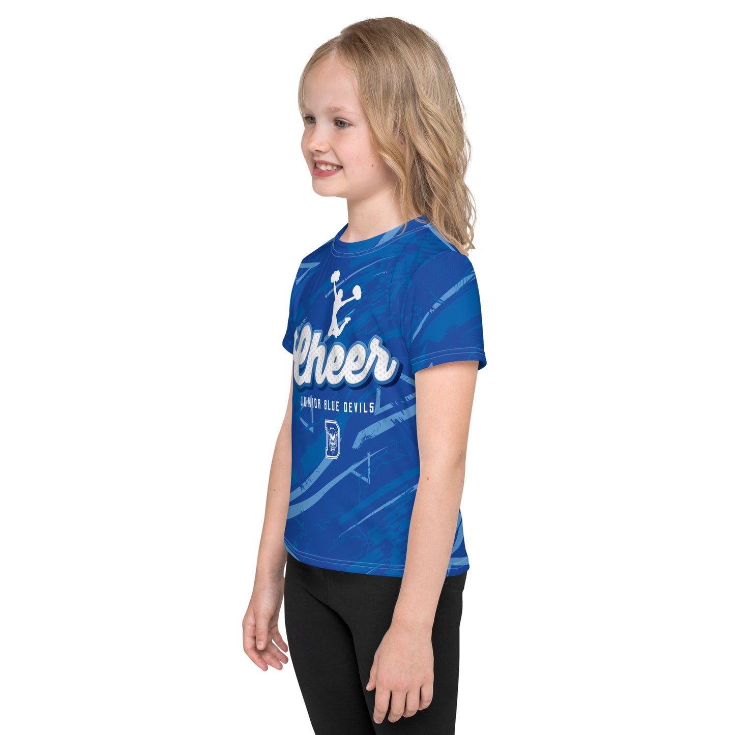 Jr. Blue Devils Kids Cheer-Time Tee