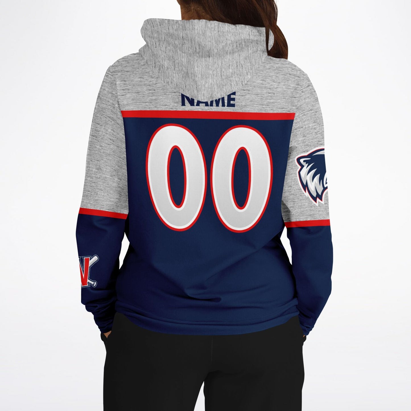 Wolverines Stripe Adult Hoodie