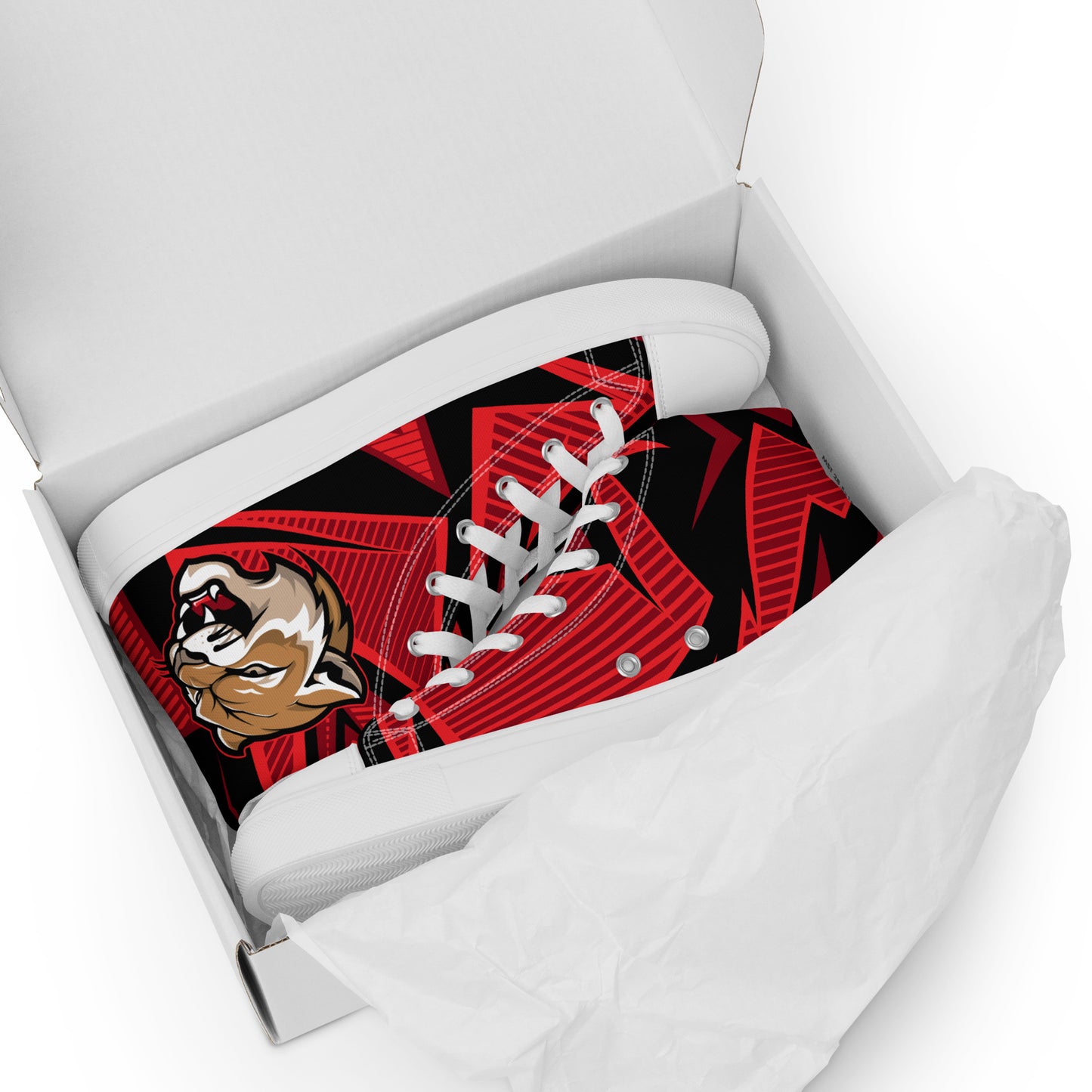 Cherry Hill East Basketball Men’s high top canvas shoes