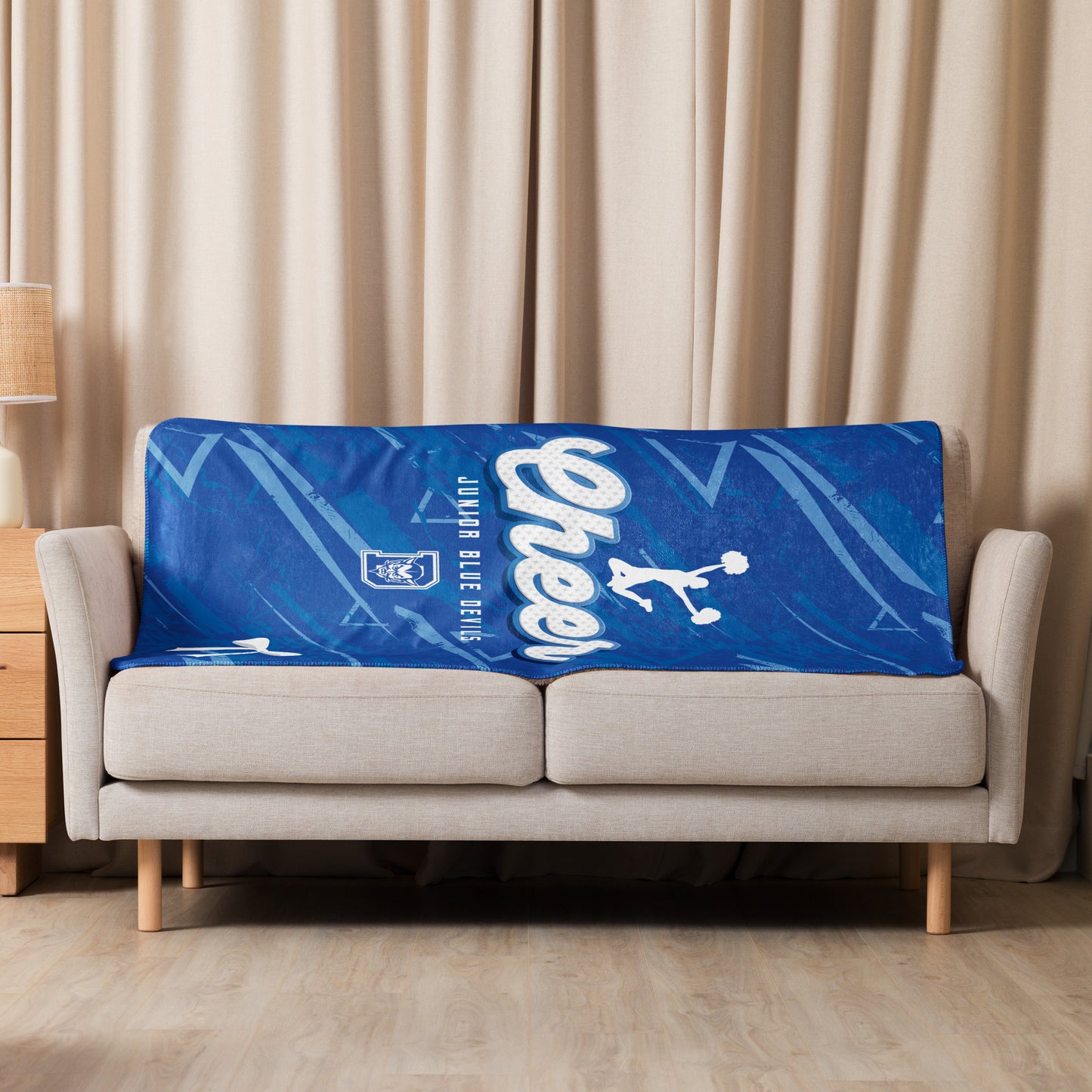 Jr. Blue Devils Cheer Sherpa Blanket