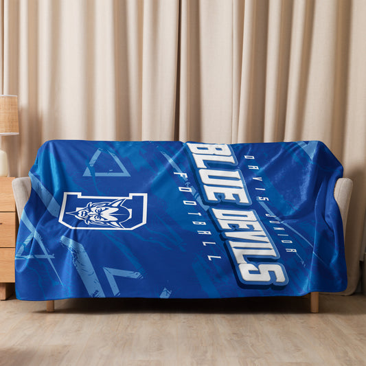 Jr. Blue Devils Football Sherpa Blanket