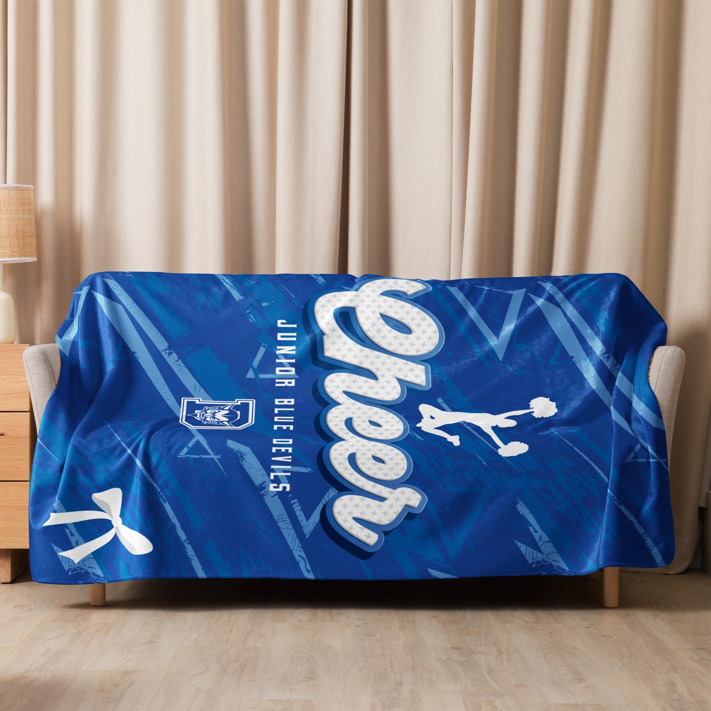 Jr. Blue Devils Cheer Sherpa Blanket