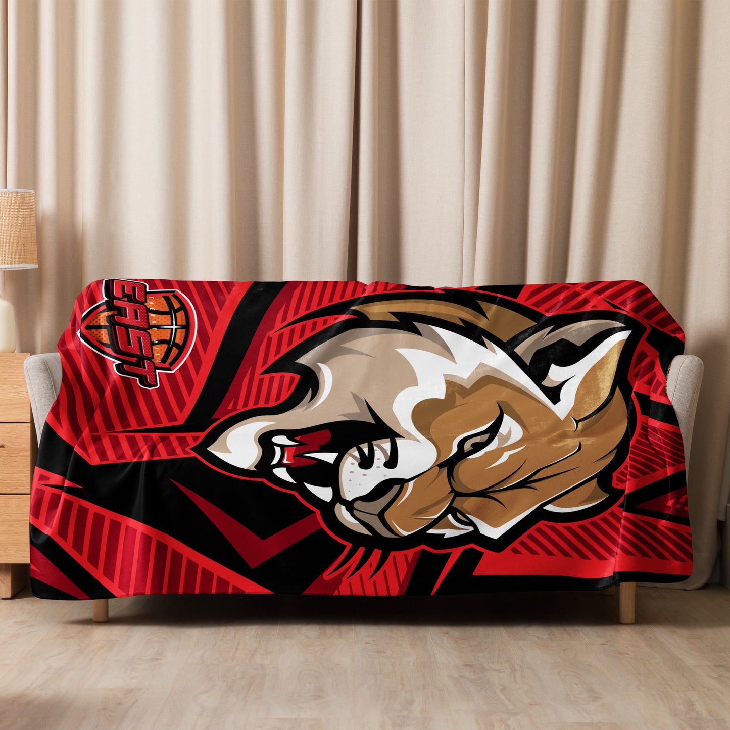 Cherry Hill East Basketball Sherpa Blanket