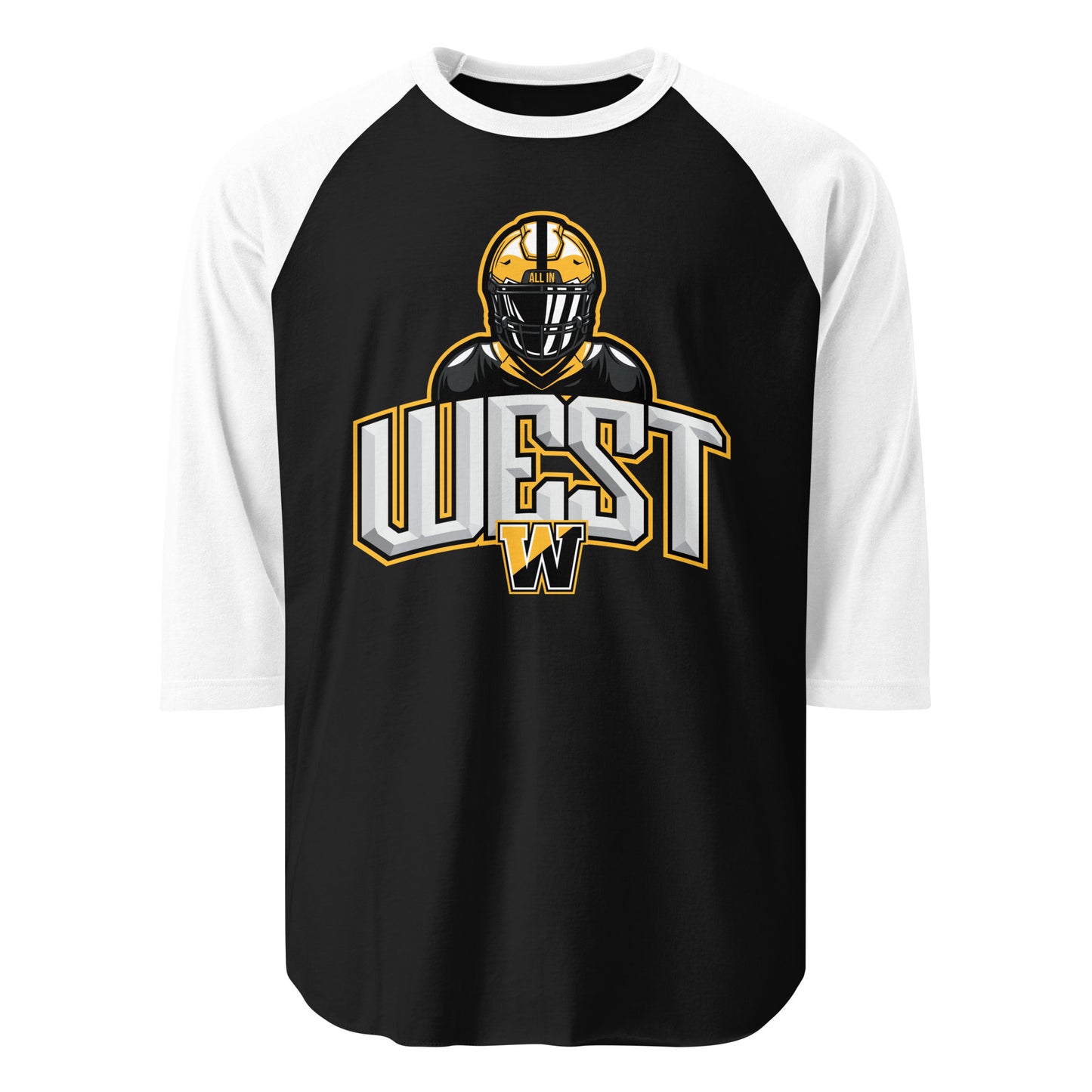 CB West Football 3/4 Tee