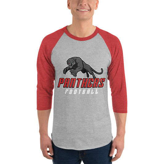 Panthers Football 3/4 Sleeve Tee
