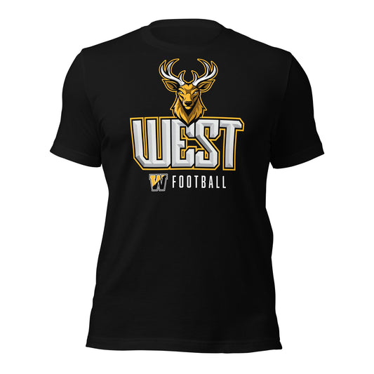 CB West Football Bucks Tee
