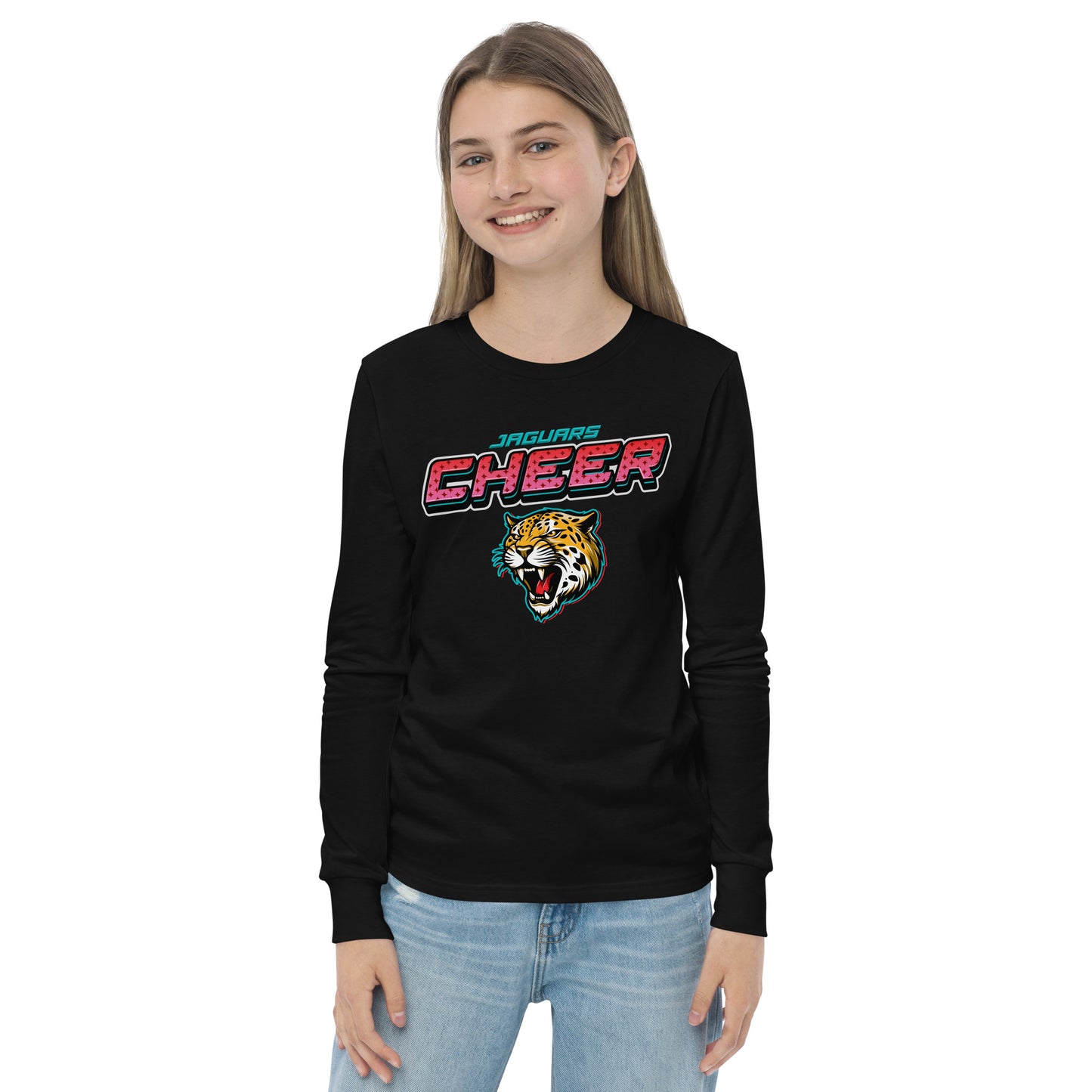 YAC Jaguars Cheer Youth Long Sleeve Tee