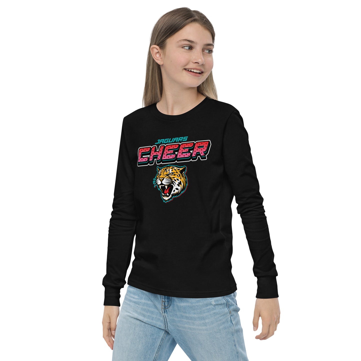 YAC Jaguars Cheer Youth Long Sleeve Tee