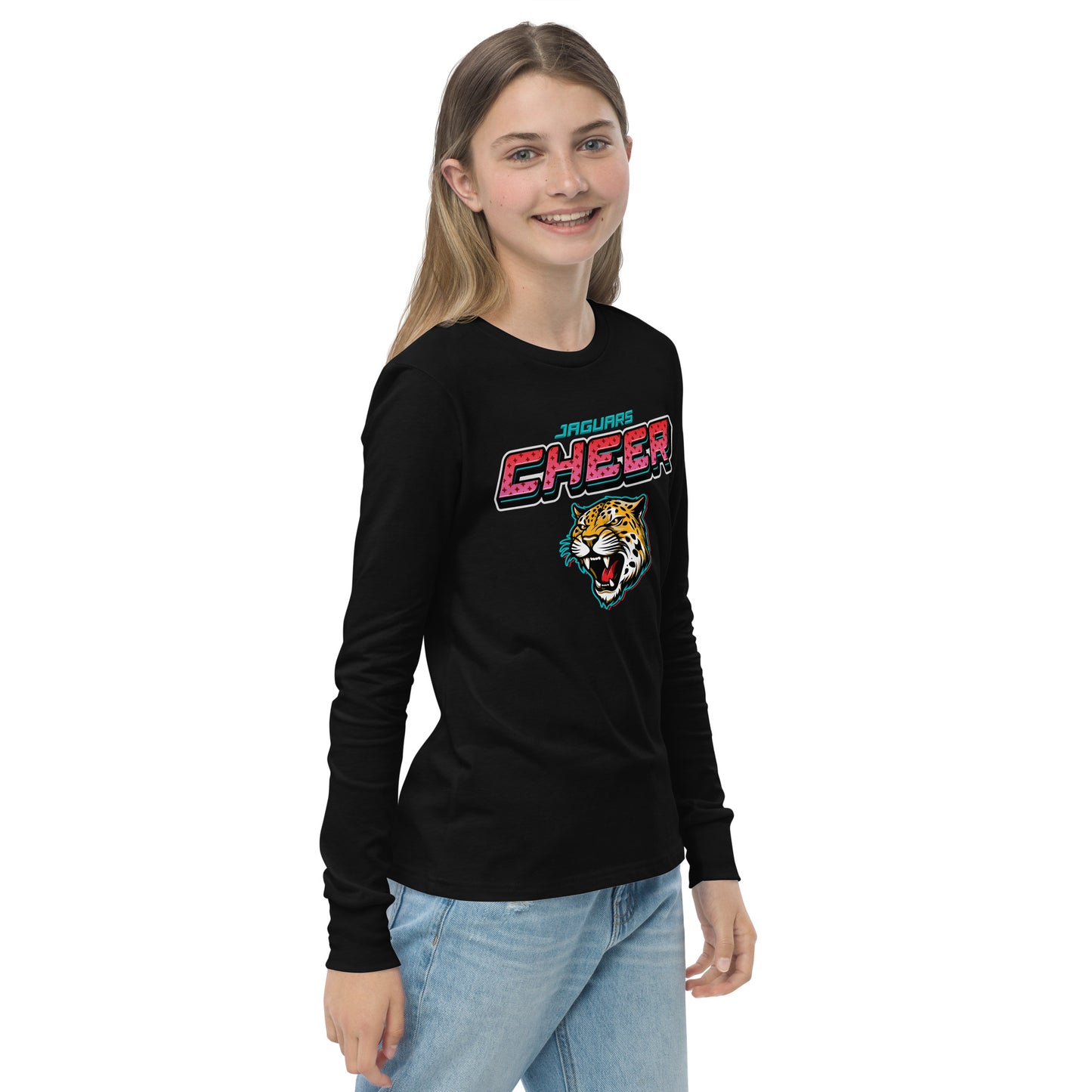 YAC Jaguars Cheer Youth Long Sleeve Tee