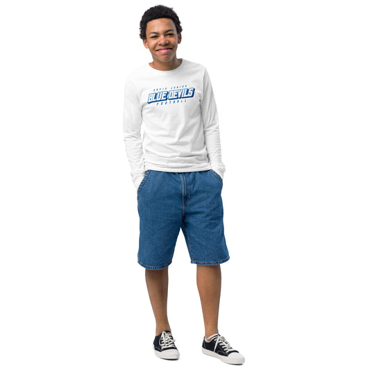 Jr. Blue Devils Football Youth Long Sleeve Tee