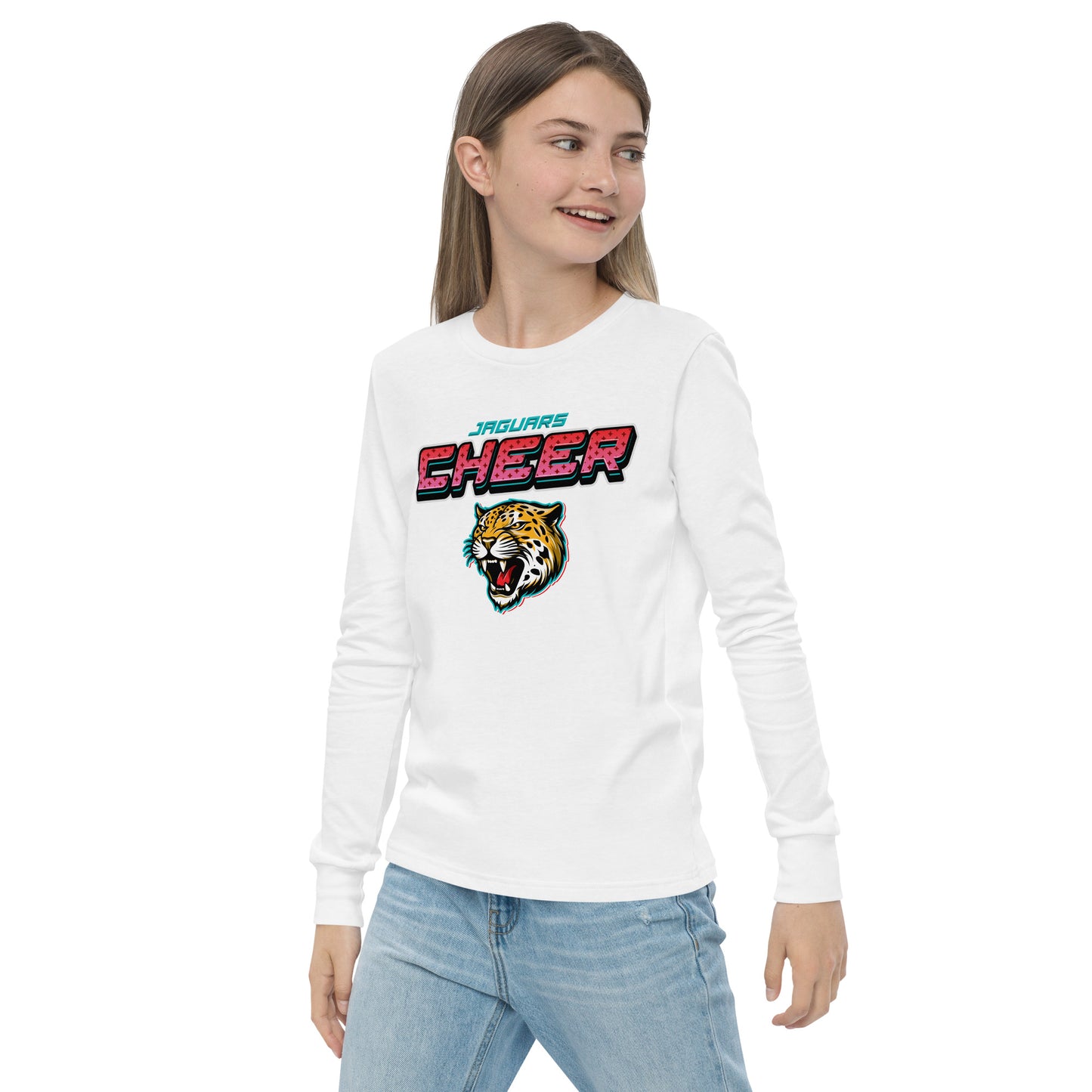 YAC Jaguars Cheer Youth Long Sleeve Tee