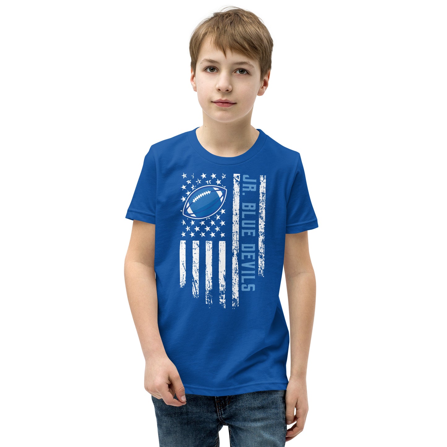 Jr. Blue Devils Football Youth Short Sleeve Tee