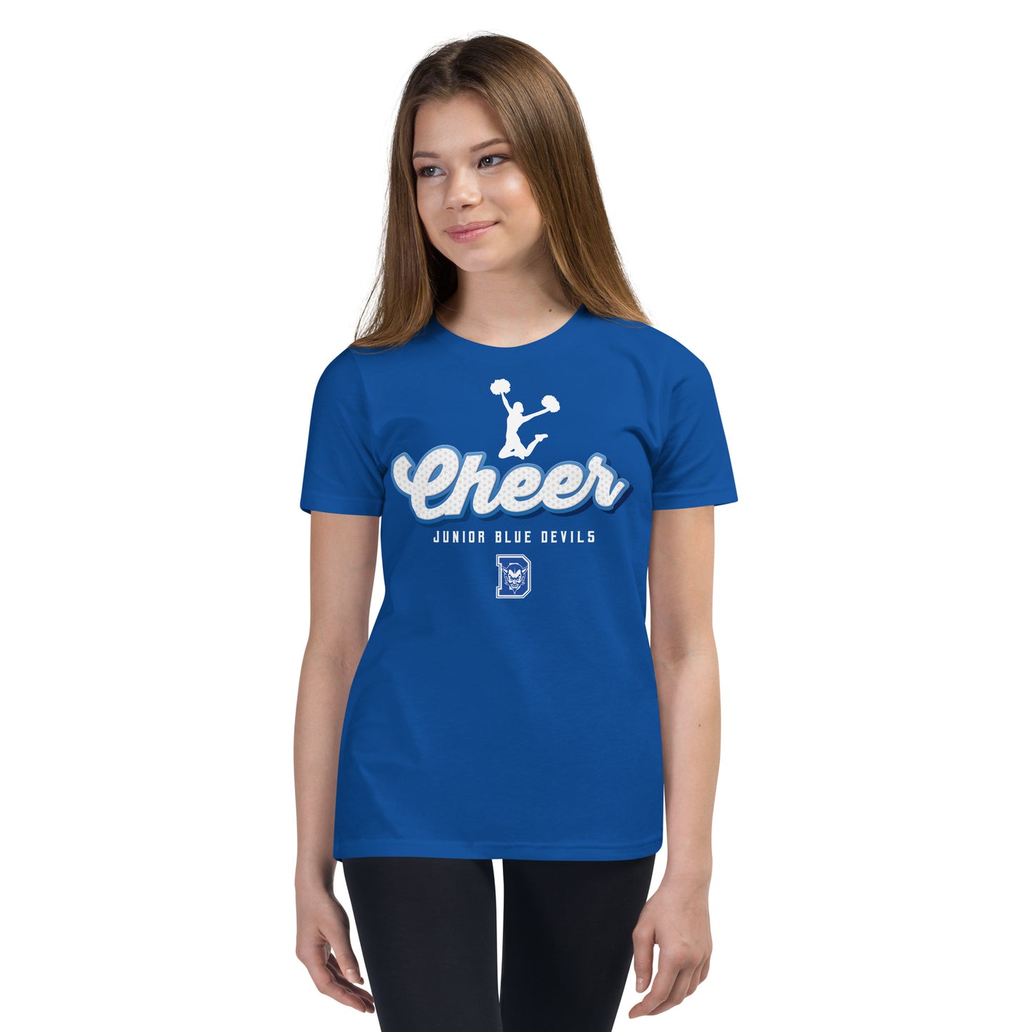 Jr. Blue Devils Cheer Youth Short Sleeve Tee
