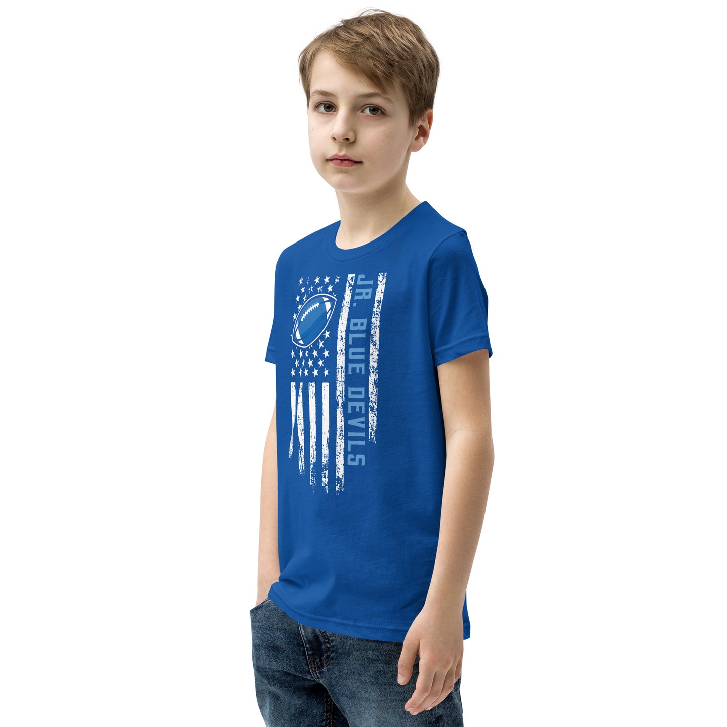 Jr. Blue Devils Football Youth Short Sleeve Tee