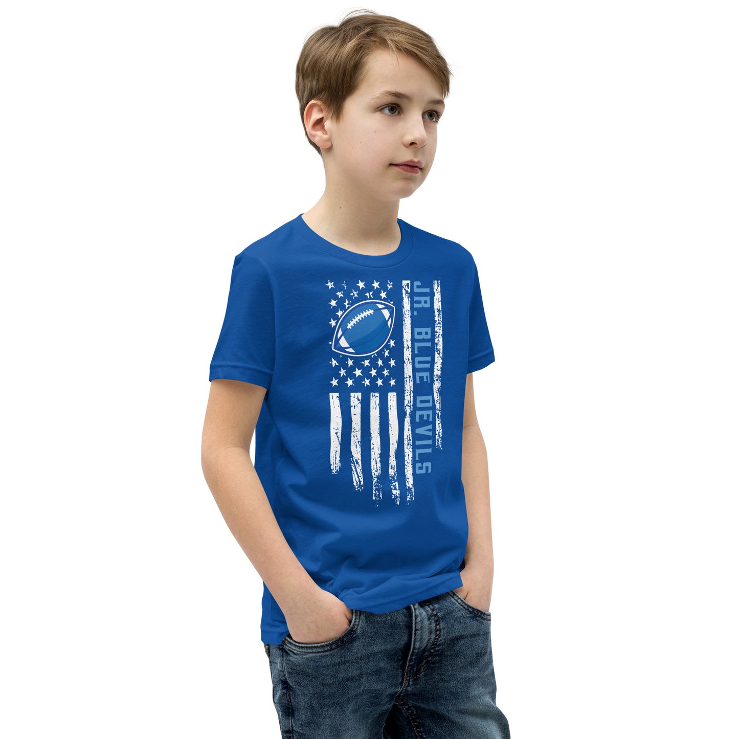 Jr. Blue Devils Football Youth Short Sleeve Tee
